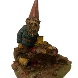 Tom Clark figurine gnome elf SIGNED sculpture Cairn Taylor wagon buttons 1985